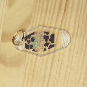 She's country clear key chain